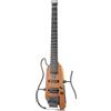 Donner HUSH-X - Kit per chitarra elettrica - Chitarra Headless Leggera, Ottima per Viaggiare e Allenarsi, Corpo in Mogano Massiccio con Telai Facili da Montare, Custodia, Tutti gli Accessori, Naturale