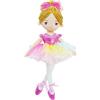 Lullaberry Ballerina Principessa Polina da 40 cm - Bambola morbida in peluche - vestito rosa - regalo per bambine