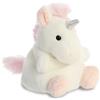AURORA, 33482, Palm Pals Sassy Unicorn, 15 cm, Peluche Bianco e Rosa