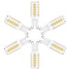 Haofy Lampadine LED G9, 5W (lampade alogene equivalenti a LED 50W) 3000k G9 base bianca calda, angolo del fascio di 360 °, lampadine G9 per illuminazione domestica (6 luci dimmerabili)