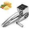 LetCart Grattugia Per Formaggio In Acciaio Inox, Trituratore Manuale Per Formaggio Parmigiano, Handy Grattugia A Manovella Per Formaggio Multifunzionale Per Cucina Artigianale