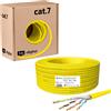 hb-digital 25 m di cavo di installazione cavo di rete CAT.7 AWG23 "GIALLO"