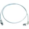 Telegärtner Cavo patch TELEGÄRTNER S/FTP Cat.6A (ISO/IEC), MP8 FS500, LSZH, 1x90°, 1:1, bianco, 2 m