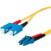 Telegärtner Cavo adattatore in fibra ottica TELEGÄRTNER 2x E9/125 OS2, 1x SC Duplex - 1x LC Duplex, giallo, 3 m