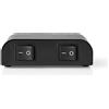 Nedis Scatola di controllo per diffusori Nedis - Porta/e a 2 porte - Terminali di connessione - Impedenza dei diffusori: 4-16 Ohm - Carico massimo per canale: 150 W - Alluminio - Nero