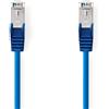 Nedis Cavo di rete CAT5e | SF / UTP | RJ45 maschio | RJ45 maschio | 15.0 m | Tondo | PVC | Blu | Label