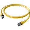 EasyLan Cavo patch EasyLan DualBoot PushPull IP20, Cat.6A (Classe EA), S/FTP, giallo, 7,5 m