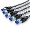 Primewire Cavo LAN Primewire 5x, CAT.8, RJ-45 (Ethernet) (100 cm), cavo patch CAT 8, guaina di cotone, cavo di rete 40 Gbit/s - 1 m