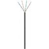 DSIT Cavo di rete CAT6 per esterni, U/UTP, AWG 23/1 (conduttore rigido), 305 metri, nero, CCA (DC-OUT-UTP6CCA-305S)