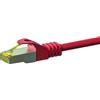 DSIT Cavo di rete RJ45 S/FTP (PiMF), con cavo grezzo Cat.7, rosso, 20 m (DC-75-200)