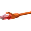 DSIT Cavo di rete CAT6, U/UTP, 50 metri, arancione, 100% rame (DC-66-500)