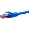 DSIT Cavo di rete CAT6, U/UTP, 50 metri, blu, 100% rame (DC-64-500)
