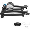 SucceBuy bike roller trainer per ruote da 660,4-736,6 mm / 700C, cyclette pieghevole con sgancio rapido e supporto per la ruota anteriore, capacità di carico fino a 150 kg, ideale per l'allenamento in casa