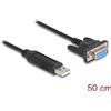 Delock Adattatore da USB 2.0 a seriale RS-232 con presa DB9 compatto