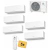 General Fujitsu climatizzatore penta split 9.5 KW KJ Wi-Fi per 5 ambienti