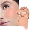 Lestpola Blush Polvere, Nudo Albicocca Finitura Mate Naturale, Lunga Durata Waterproof Fard da guancia, Pigmentato intenso vellutato Blush Crema, utilizzabile come ombretto e ombretti, regalo per il trucco da