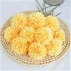 HoYuanFlo Fiori artificiali, fiori di crisantemo, 10 pezzi, bouquet regalo per persone importanti, gloriosa morale, per casa, ufficio, caffè, feste e matrimoni (giallo)