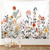 RosieLily Arazzo floreale, 150 x 200 cm, multicolore, motivo floreale, poliestere, montaggio a parete, camera da letto, soggiorno