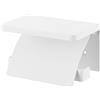 Yamazaki 1297 TOWER Portarotolo da Parete, bianco,Acciaio, minimalistisch, 12 x 14 x 8,5 cm (L x L x A)