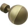 Gardinia Terminali a Sfera per bastoni per Tende, 7,5 cm, 2 Pezzi, incl. Materiale di Montaggio, Linea Kira