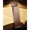 86lux Lampada da Lettura, Luce Lettura Ricaricabile USB con 3 modalità, Lampada Luce Libro Portatile Pink Brown