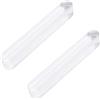 MOROBOR Mini maniglie autoadesive per cassetti, 2 pezzi, in acrilico trasparente, autoadesive, per cassettiere, cassetti, porte in vetro e finestre