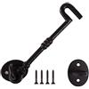 Merriway BH06966 - Gancio tradizionale in ghisa, 150 mm, confezione da 1, colore: Nero