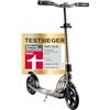 Six Degrees Monopattino in alluminio con meccanismo pieghevole e supporto, 205 mm, regolabile in altezza, certificato GS, colore: grigio, TESTSIEGER