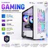 Computer da Gaming Assemblato Core i5-12400F Ram 16GB SSD 1TB RTX 5060 8GB Bianco Windows 11 Pro