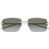 Gucci Occhiali da Sole GG1703S 007 Argento/Marrone Unisex 55/17/140