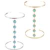 Bracciale con perline di turchesi blu naturali da 4/6/8 mm