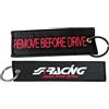 SIMONI Racing SRK9 Portachiavi in Tessuto Remove Before Drive, Nero, Taglia Unica