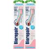 Biorepair, Spazzolino Gengive con Setole Super Soft, Antibatterico con Piliscilingua, Inibisce la Crescita Batterica Fino al 90% (Confezione da 2)
