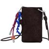Desigual borsa per cellulare Half Logo Milton Phone Bag Chocolat marrone scuro