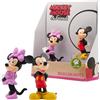 Bullyland 15083 - Set di figure di gioco, Disney Mickey e Minnie in confezione regalo, 2 pezzi, figure dipinte a mano, senza PVC, per far giocare i bambini con la fantasia