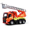 LENA - WORXX Camion dei Pompieri Volvo FMX - Veicolo da 48 cm con spruzzo d'acqua, 3 assi in acciaio, scala girevole fino a 60 cm, da 3 anni, per interno ed esterno, certificato TÜV, Made in Europe