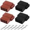 Create idea 4 connettori per cablaggio audio a 16 pin con 32 connettori mini ISO per autoradio stereo per auto, 4 pezzi