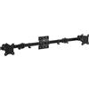 WALI Supporto Monitor Muro da 17 a 38 Pollici, Braccio per Monitor Ultra Wide per 2 Monitor, Orientabile e Inclinabile, con Fori di Fissaggio 75x75/100x100 (012ARM-38), Nero