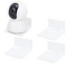 PH PandaHall PandaHall 4 pz Mensole Da Parete Sospese Mensole In Acrilico Piccole Mensole Bianche Mensole Da Esposizione Mensole Adesive Sospese per Webcam Videocamera Baby Monitor con 2 Tipi di Installazione