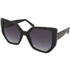 Guess GU00153 02B | Occhiali da Sole Graduati o Non Graduati | Prova Online | Plastica | Oversize | Nero | Adrialenti