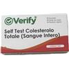 VERIFY Srls VERIFY SELF TEST COLESTEROLO TOTALE SANGUE INTERO DETERMINAZIONE SEMIQUANTITATIVA