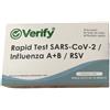 VERIFY Srls TEST IMMUNOLOGICO CROMATOGRAFICO RAPIDO VERIFY RAPID SARS-COV2/A+B/RSV RILEVAZIONE QUALITATIVA IN CAMPIONI DI TAMPONE NASOFARINGEO/NASALE UMANO USO PROFESSIONALE