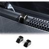 KUNGKIC Per Abarth 595 695 595C 695C Fiat 500 500C 500E 2008-2024 Nero Fibra di Carbonio Dura Auto Cofano Tergicristallo Ugello Lavaggio Parabrezza Copertura Accessori Interni