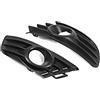 OUKENS Copertura per fendinebbia, coppia di paraurti anteriore di colore nero, griglia per fendinebbia adatta per Citroen C4 2004-2007