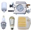 HAISHINE Carburatore Filtro aria Filtro olio combustibile Kit candela di accensione per Husqvarna 365 362 371 372 372XP Parti del motore motosega