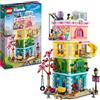 LEGO Friends Centro Comunitario di Heartlake City - Set Modulare a 5 Piani con 6 Mini Bamboline, Cane Giocattolo e Accessori Creativi - Idea Regalo per Bambine da 9 Anni in su - 41748