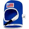 W WIDMANN MILANO Party Fashion - Casco da astronauta per adulti, blu, cappello in tessuto, Nasa, spazio, astronauta, astronauta, pilota spaziale