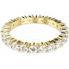 SWAROVSKI ANELLO MATRIX VITTORE, TAGLIO ROUND PLACCATO ORO GIALLO, 58