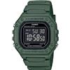 Casio Orologio Digitale al Quarzo Uomo con Cinturino in Resina W-218H-3BVCF