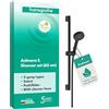 hansgrohe Activera Select S - Set doccetta per doccia con doccino a risparmio idrico (EcoSmart, 8 l/min, 2 getti), tubo flessibile (1,60 m) e asta doccia (0,65 m), nero opaco, 28044670